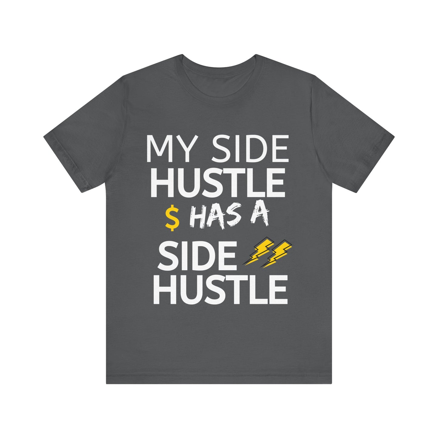 My Side Hustle Has a Side Hustle Sticker – Hustle Life Kiss-Cut Vinyl for Laptop, Water Bottle & More