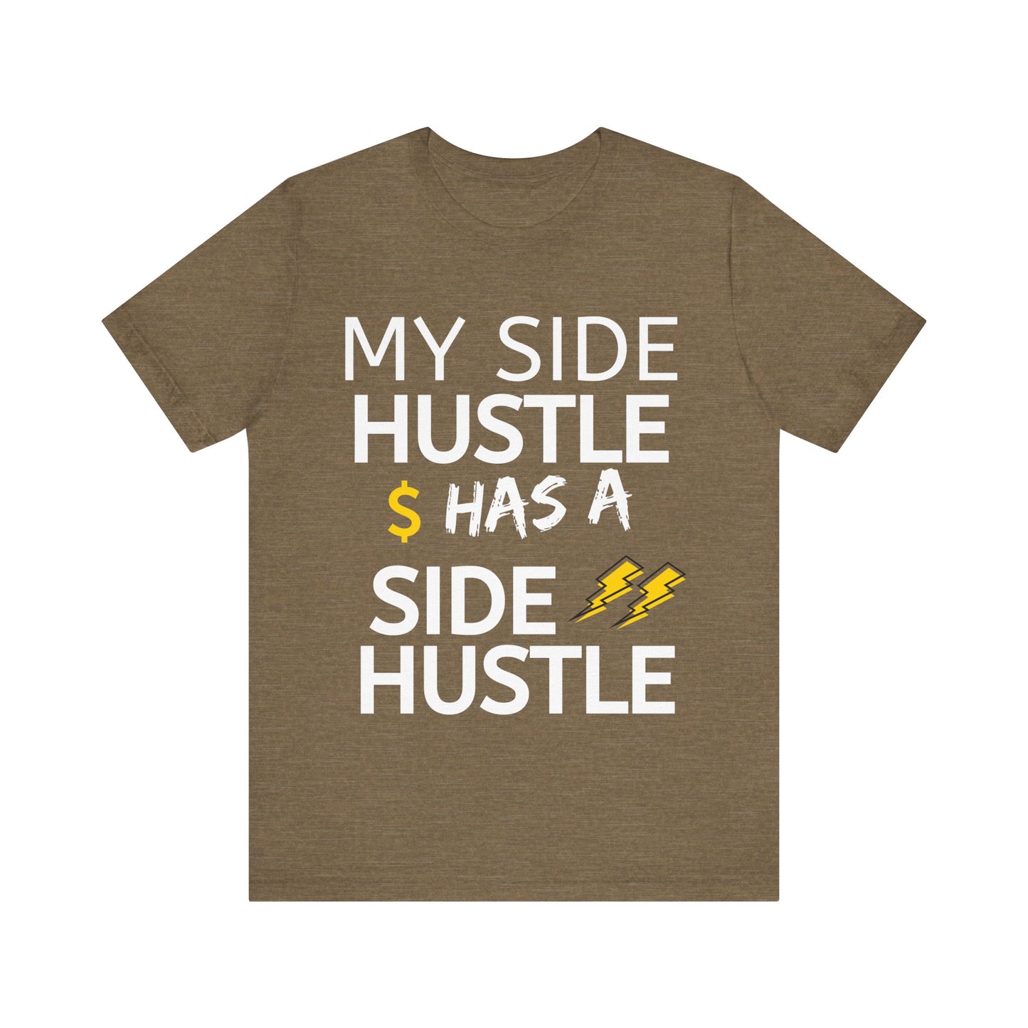 My Side Hustle Has a Side Hustle Sticker – Hustle Life Kiss-Cut Vinyl for Laptop, Water Bottle & More