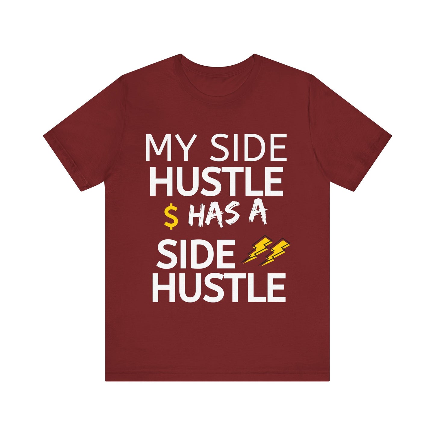 My Side Hustle Has a Side Hustle Sticker – Hustle Life Kiss-Cut Vinyl for Laptop, Water Bottle & More