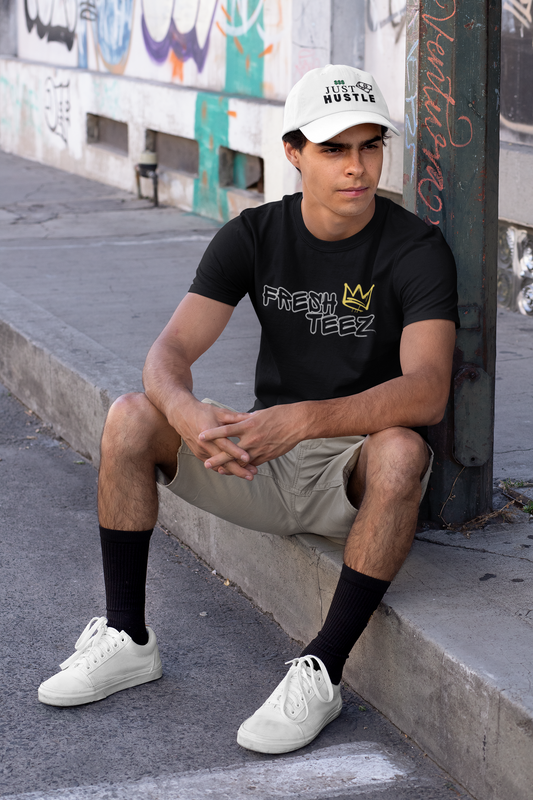 Just Hustle Dad Hat – Men's Classic Adjustable Baseball Cap for Hustlers and Go-Getters
