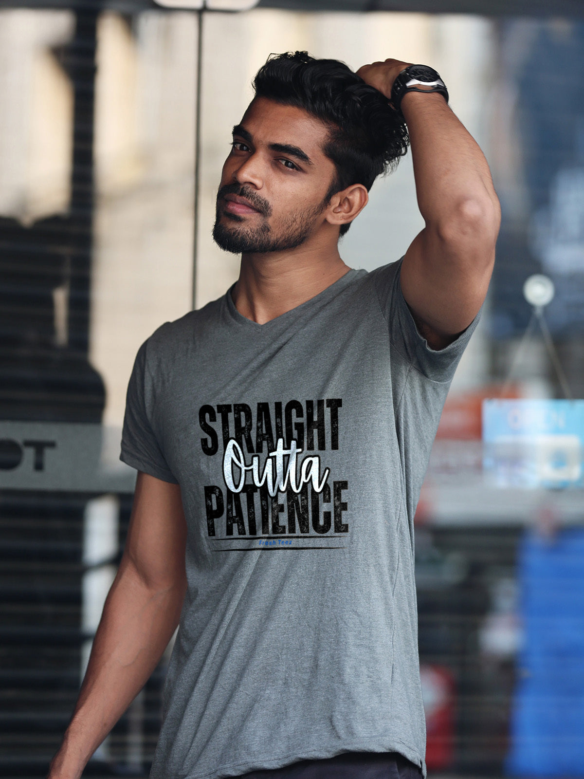Straight Outta Patience Unisex Jersey Tee - Motivational Graphic T-Shirt for Everyday Wear